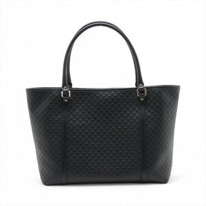 Gucci Tote Black Bag ssima Leather